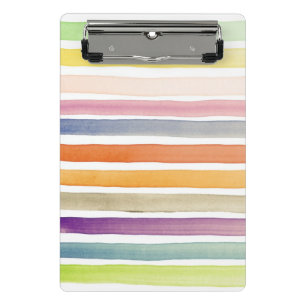 Mini Porte-bloc Courses peintes à la main de brosse d'aquarelle,