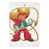 Mini Porte-bloc Cowboy Retro Boy Child Cute Western (Dos)
