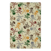 Mini Porte-bloc Crânes de pirate avec les épées croisées (Dos)