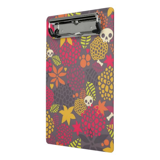 Mini Porte-bloc Crânes et fleurs (Angle2)