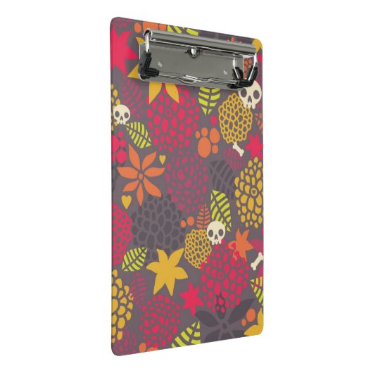 Mini Porte-bloc Crânes et fleurs (Incliné)