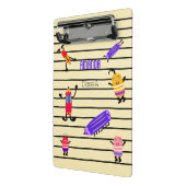 Mini Porte-bloc Crayons et rubers amusants (Angle2)