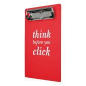 Mini Porte-bloc Create Your Own | think before you click | (Angle2)