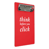 Mini Porte-bloc Create Your Own | think before you click | (Incliné)