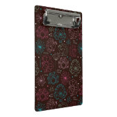 Mini Porte-bloc cru de papier peint de l'Inde de fleur de paon (Incliné)