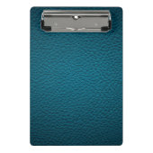 Mini Porte-bloc Cuir bleu (Devant)