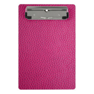 Mini Porte-bloc Cuir rose