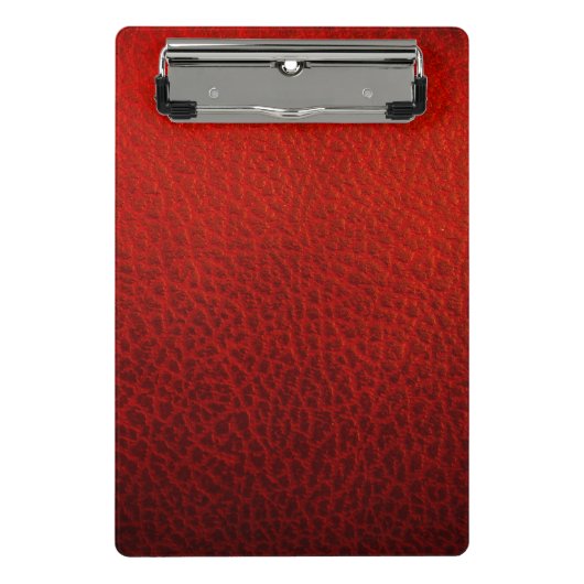 Mini Porte-bloc Cuir rouge (Devant)