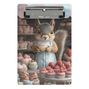 Mini Porte-bloc Cuire l'écureuil avec Cupcake