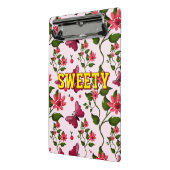 Mini Porte-bloc Custom floral butterfly pattern  (Angle2)