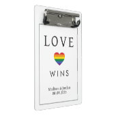 Mini Porte-bloc Custom Names / Text Rainbow LOVE (Incliné)