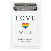 Mini Porte-bloc Custom Names / Text Rainbow LOVE (Devant)