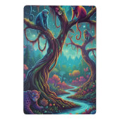 Mini Porte-bloc Custom Text Enchanted Forest Mystical Blue River (Dos)