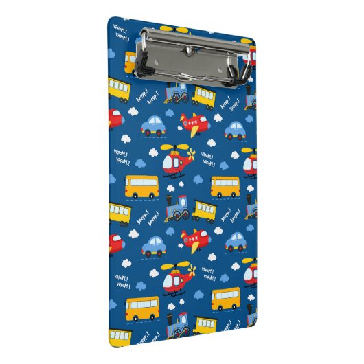 Mini Porte-bloc Cute Cartoon Vehicles Pattern  (Incliné)