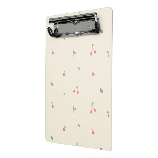Mini Porte-bloc Cute Cherry Pattern – Minimal Fruit Aesthetic (Angle2)