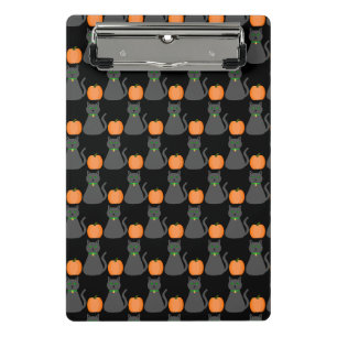 Mini Porte-bloc Cute Halloween Chat et Citrouille Motif