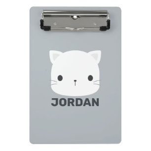 Mini Porte-bloc Cute Little Cat avec nom personnalisé