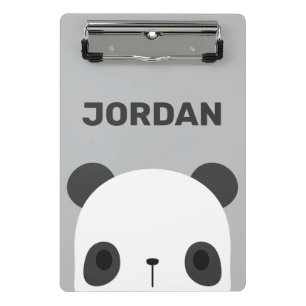 Mini Porte-bloc Cute petit ours Panda avec nom personnalisé