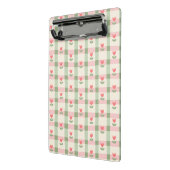 Mini Porte-bloc Cute Tulip Checkered Pattern | Pastel Floral (Angle2)