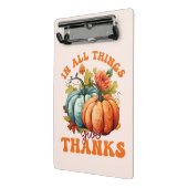 Mini Porte-bloc Dans toutes les choses donner Merci Citrouille (Angle2)