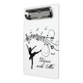 Mini Porte-bloc Danseuse Danse avec Moi Note de Musique (Angle2)