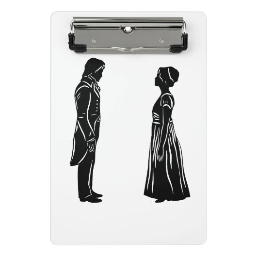 Mini Porte-bloc Darcy & Lizzy silhouette plus citation (Devant)