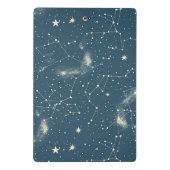 Mini Porte-bloc Dark Academia Navy Ivory Moon Constellation Chart (Dos)
