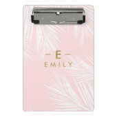 Mini Porte-bloc de notes Tropical Rose Personnalisé (Devant)