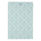 Mini Porte-bloc Défiler Damask Motif Turquoise (Dos)