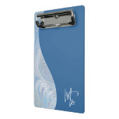 Mini Porte-bloc Dégradé bleu iridescent de luxe (Angle2)