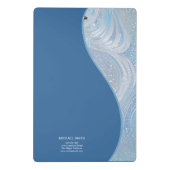 Mini Porte-bloc Dégradé bleu iridescent de luxe (Dos)
