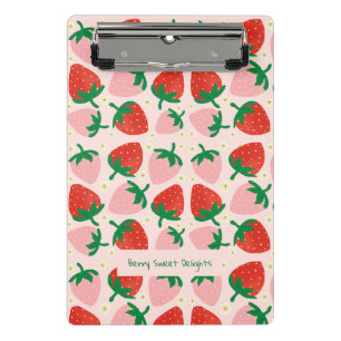 Mini Porte-bloc Délices Sucrés de Baies Rose Tendre