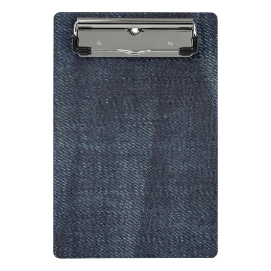 Mini Porte-bloc Denim fabric texture de jeans (Devant)