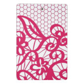 Mini Porte-bloc Dentelle rouge (Dos)