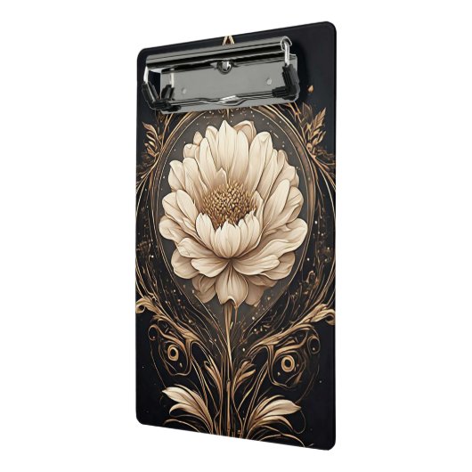 Mini Porte-bloc Design Floral Élégant Avec Motifs Ornés (Angle2)