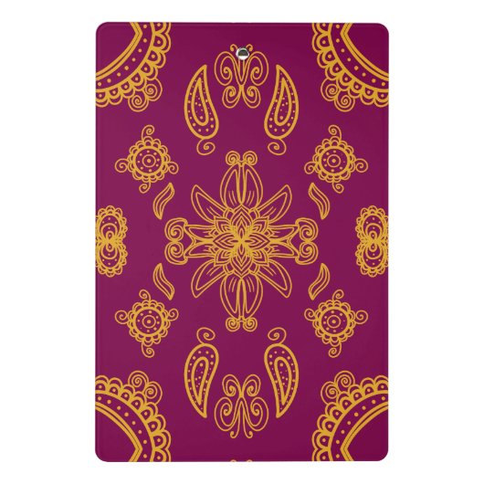 Mini Porte-bloc Design indien (Dos)