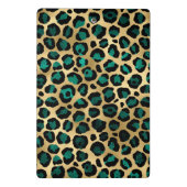 Mini Porte-bloc Design turquoise et Gold Leopard Series 14 (Dos)