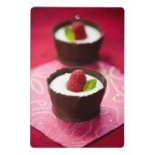 Mini Porte-bloc Dessert blanc de mousse de chocolat (Dos)