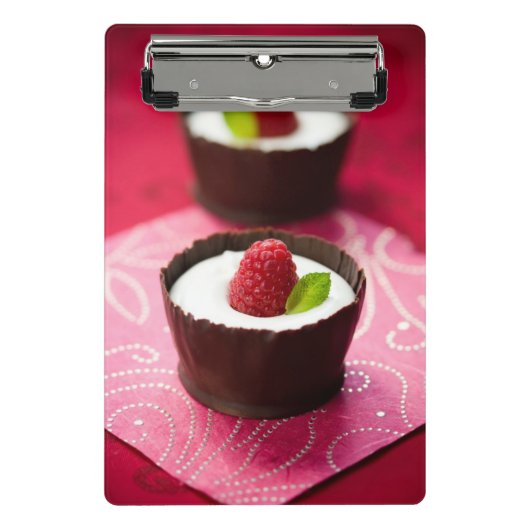 Mini Porte-bloc Dessert blanc de mousse de chocolat (Devant)