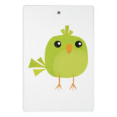 Mini Porte-bloc Dessin animé d'oiseau vert (Dos)