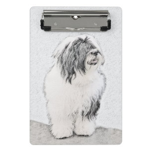 Mini Porte-bloc Dessin de collie à oreilles - Joli art original de