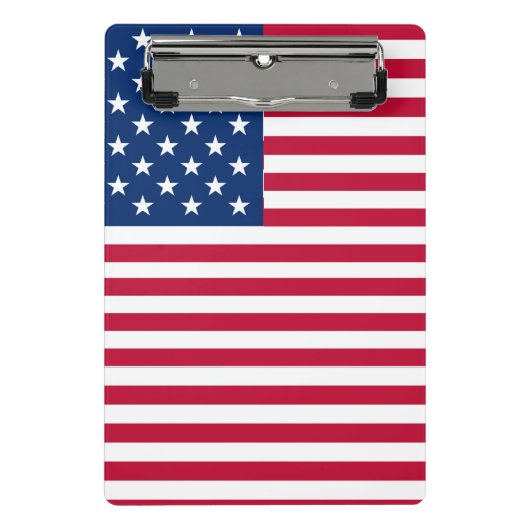 Mini Porte-bloc Dessin de fierté du drapeau américain USA (Devant)