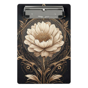 Mini Porte-bloc Dessin floral élégant avec motifs ornés