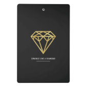 Mini Porte-bloc Diamond d'or (Dos)