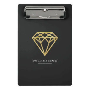 Mini Porte-bloc Diamond d'or