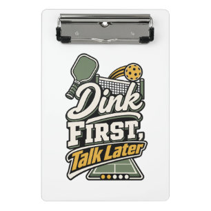Mini Porte-bloc Dink d'abord, parler plus tard Cahier de cadeau