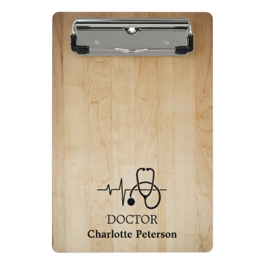 Mini Porte-bloc Docteur en stéthoscope à battement cardiaque (Devant)