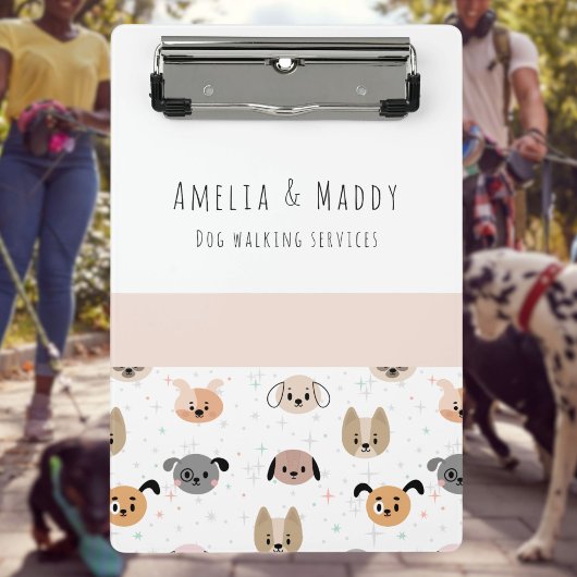 Mini Porte-bloc Dog Walking Business - Jeune entrepreneur