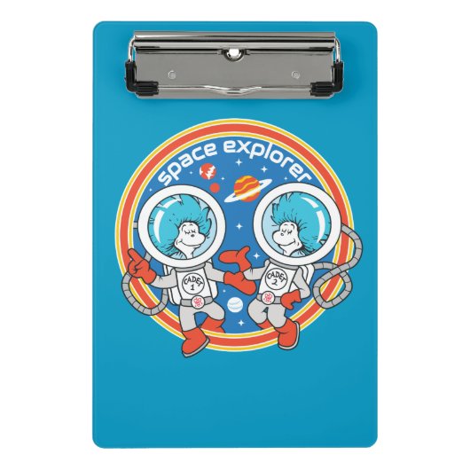 Mini Porte-bloc Dr Seuss | Cadet Un Cadet Deux Espace Explorer (Devant)