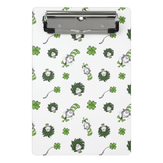 Mini Porte-bloc Dr Seuss | Chat dans le Motif Casquette Clover (Devant)